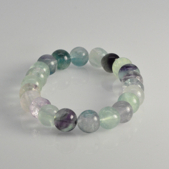 Fluorite Bracelet - Stretch bracelet gemstones - Picture 1 of 5